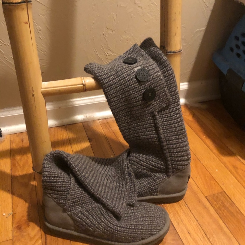 Ugg gray sweater boots